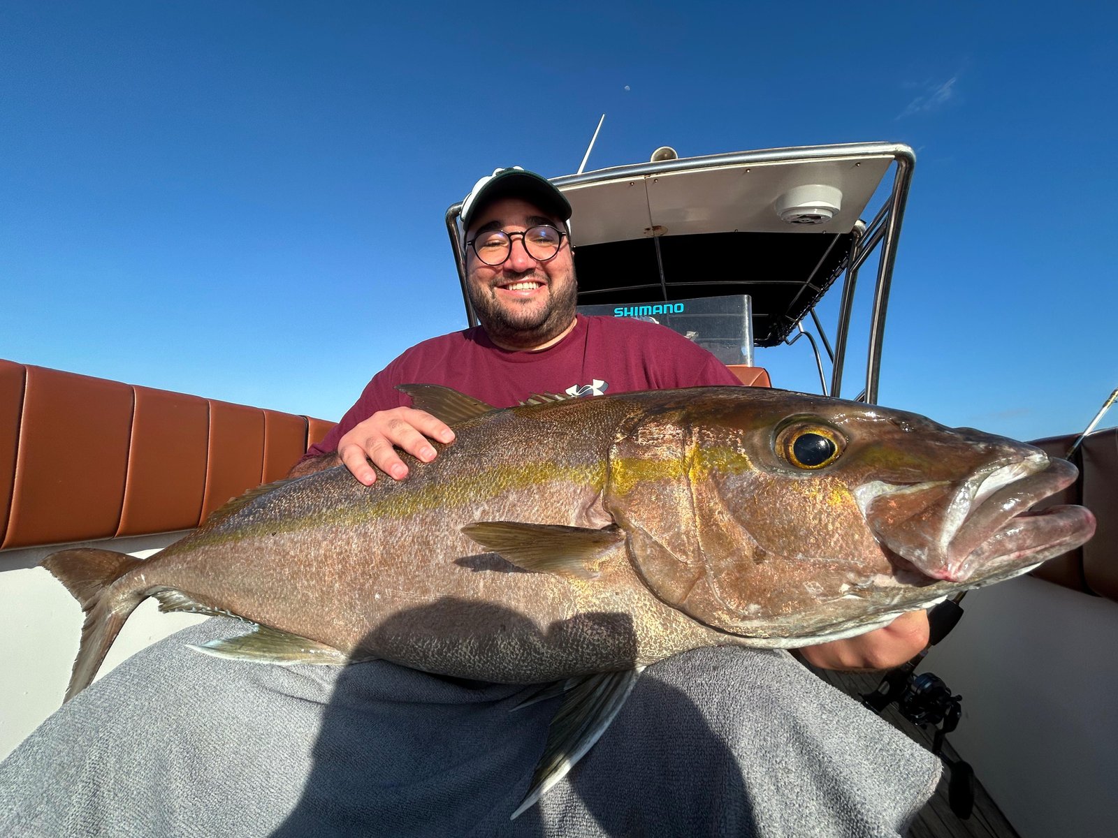 Exciting deep sea fishing action in Bali